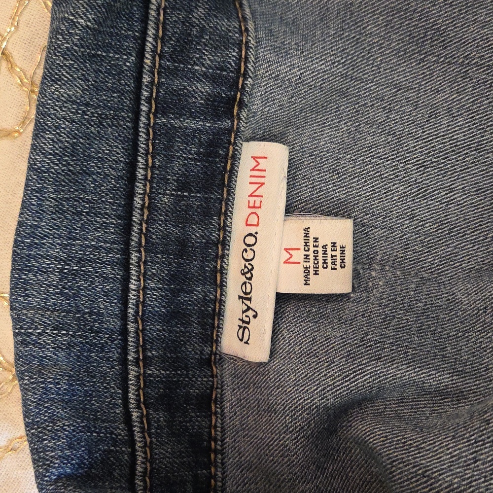 Style & Co. Denim Blue Women's Jacket Size Medium - Picture 6 of 8